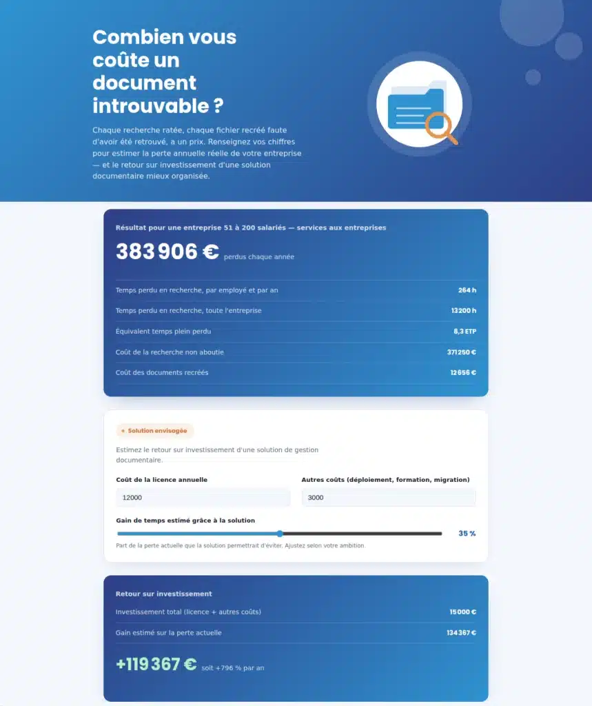 Aperçu calculateur